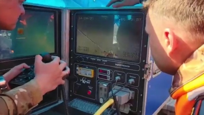 Работу подводного дрона на месте авиакатастрофы на Камчатке сняли на видео